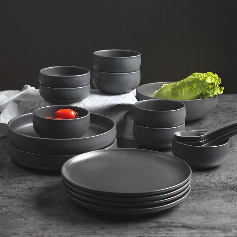 European style ceramic bowl-shaped steak thick plate tableware family table utensils
European style ceramic bowl-shaped steak thick plate tableware family table utensils