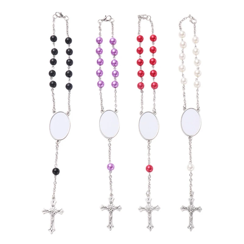 Catholic Rosary Bracelet Sublimation Oval Bracelet for Cross Pendant Bracelet Heat Transfer Blank Bracelet DIY Charms
Catholic Rosary Bracelet Sublimation Oval Bracelet for Cross Pendant Bracelet Heat Transfer Blank Bracelet DIY Charms