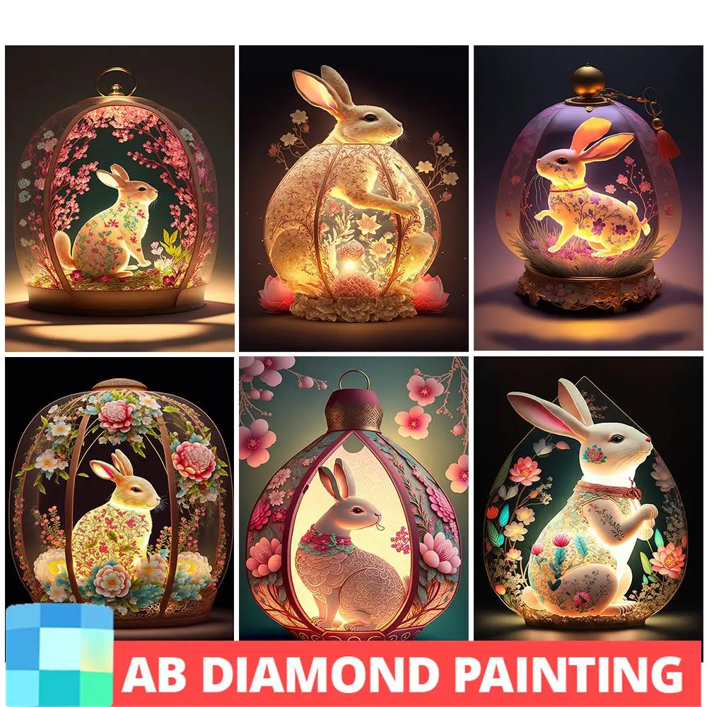 Пасхальный кролик AB дрель алмазная живопись 5D DIY AB дрель вышивка цветы мозаика вышивка крестиком наборы художественные ремесла домашний де... 
Пасхальный кролик AB дрель алмазная живопись 5D DIY AB дрель вышивка цветы мозаика вышивка крестиком наборы художественные ремесла домашний де...