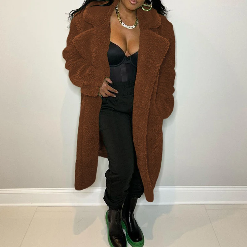 Модное простое толстое пальто с длинным рукавом, зимняя повседневная однотонная длинная верхняя одежда, элегантное темпераментное флисовое свободное теплое пальто
Модное простое толстое пальто с длинным рукавом, зимняя повседневная однотонная длинная верхняя одежда, элегантное темпераментное флисовое свободное теплое пальто