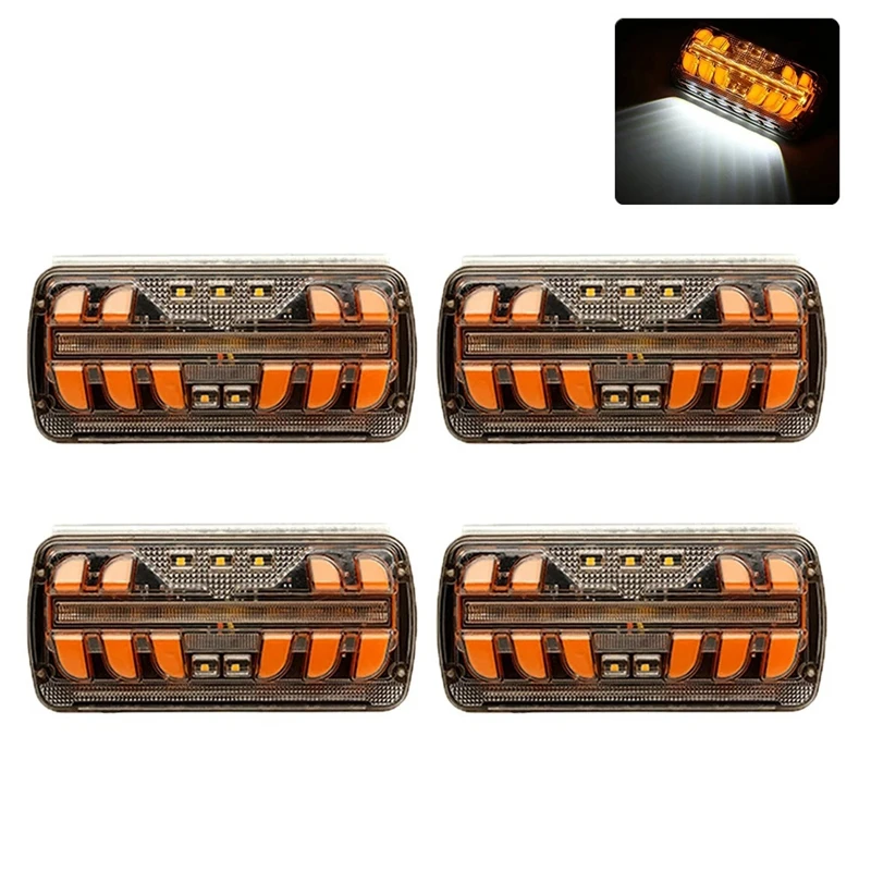 4Pcs LED Trailer Lights 12-24V Side Marker Lights Trailer Tail Lights Truck Side Lights Signal Lights
4Pcs LED Trailer Lights 12-24V Side Marker Lights Trailer Tail Lights Truck Side Lights Signal Lights