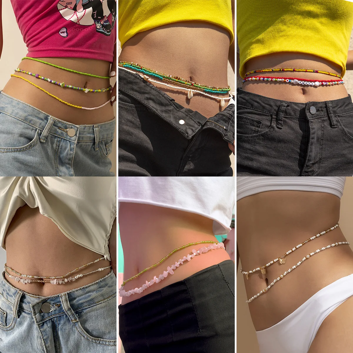 Bohemian Beaded Waist Chain for Women Body Jewelry Creative Shell Butterfly Pendant Belly Chain Summer Beach Party Accessories
Bohemian Beaded Waist Chain for Women Body Jewelry Creative Shell Butterfly Pendant Belly Chain Summer Beach Party Accessories