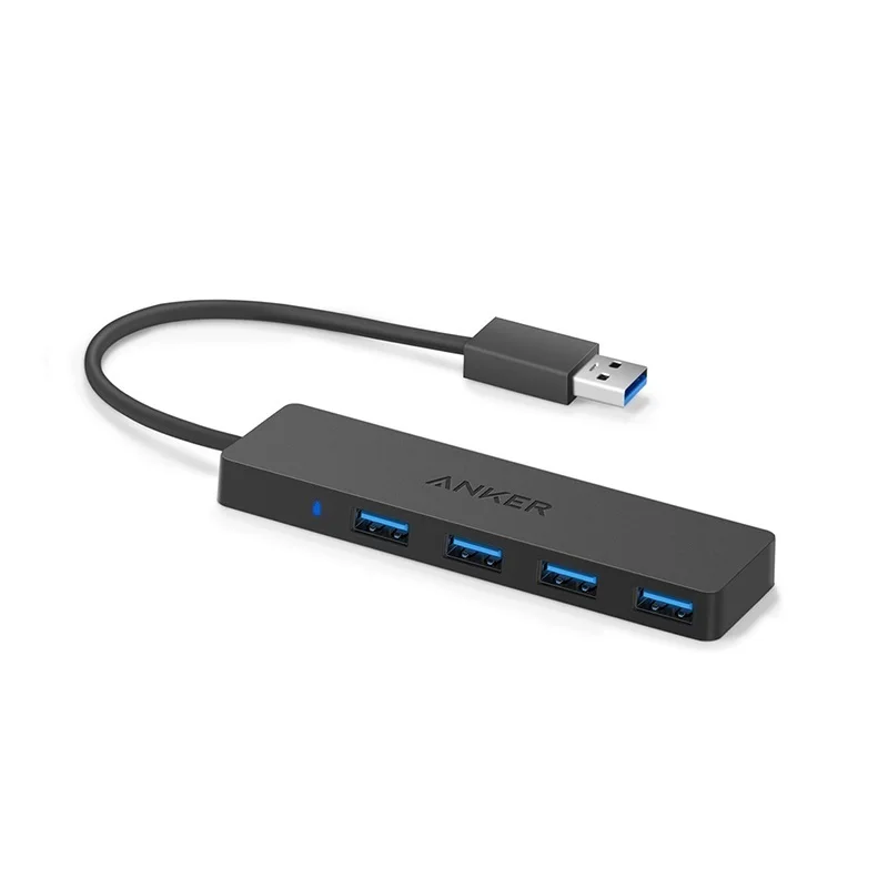 

Anker 4-портовый USB 3,0 Ультратонкий концентратор данных для Mac Pro/mini, iMac, Surface Pro, XPS, ноутбука, USB флэш-накопителей и т. д.
