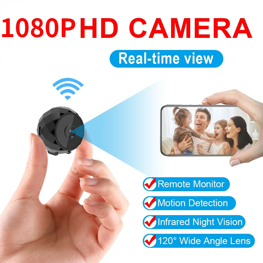 WiFi Mini Camera 1080P HD Night Vision Camcorder Wireless Wireless Micro Camera Sport DV Video Ultra Small Cam wireless
WiFi Mini Camera 1080P HD Night Vision Camcorder Wireless Wireless Micro Camera Sport DV Video Ultra Small Cam wireless
