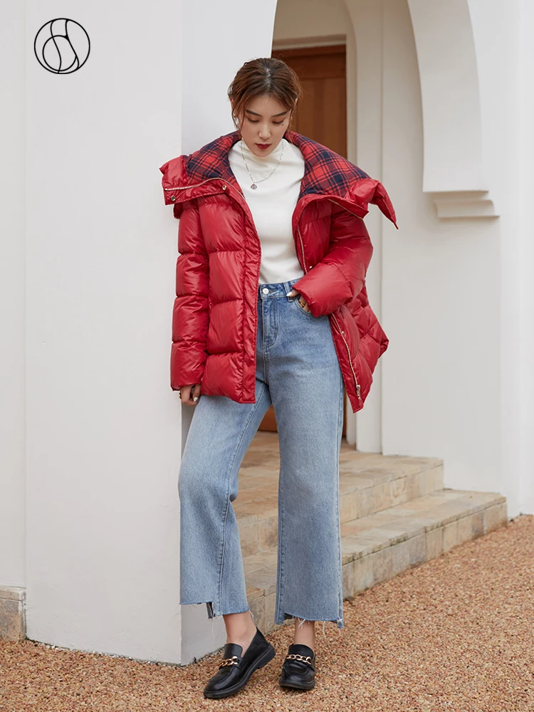 DUSHU Hooded Red Oversized Down Jacket Women Short White Winter Down Coat Female Zipper Wram Light Puffer Down Parka
DUSHU Hooded Red Oversized Down Jacket Women Short White Winter Down Coat Female Zipper Wram Light Puffer Down Parka