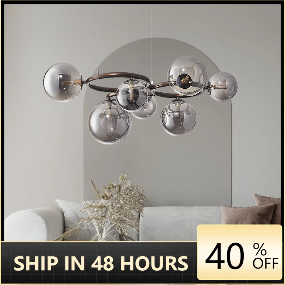 Modern Glass LED Ring Chandelier Ball Lighting Lustre for Living Room Villa Bedroom Hanglamp Indoor Decoration Kitchen Fixtures
Modern Glass LED Ring Chandelier Ball Lighting Lustre for Living Room Villa Bedroom Hanglamp Indoor Decoration Kitchen Fixtures