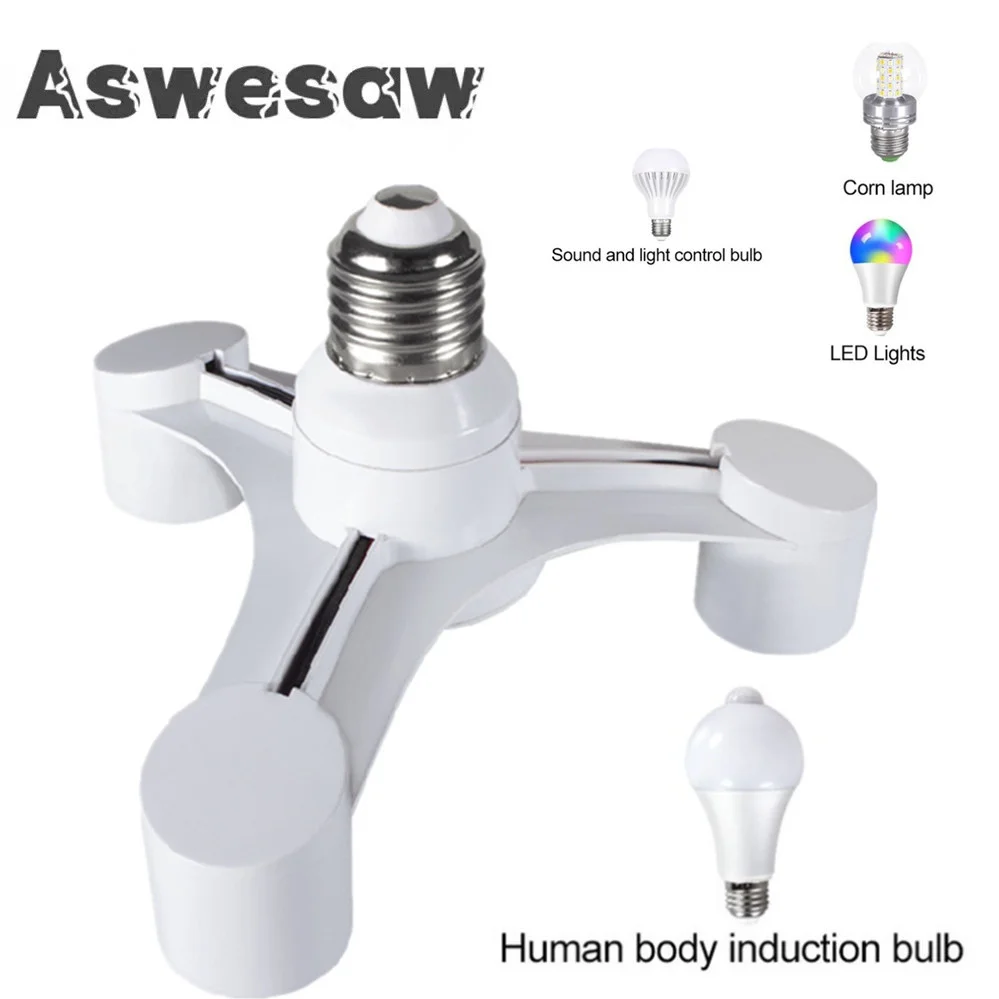 Aswesaw 3In1 E27 To E27 Extended LED Lamp Bulbs Socket Splitter Adapter Holder for Photo Studio
Aswesaw 3In1 E27 To E27 Extended LED Lamp Bulbs Socket Splitter Adapter Holder for Photo Studio
