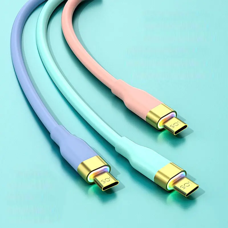 USB TYPE-C Serial Quick-Charge Data Cable Silicone PD20W Multicolor Light Single-Head
USB TYPE-C Serial Quick-Charge Data Cable Silicone PD20W Multicolor Light Single-Head