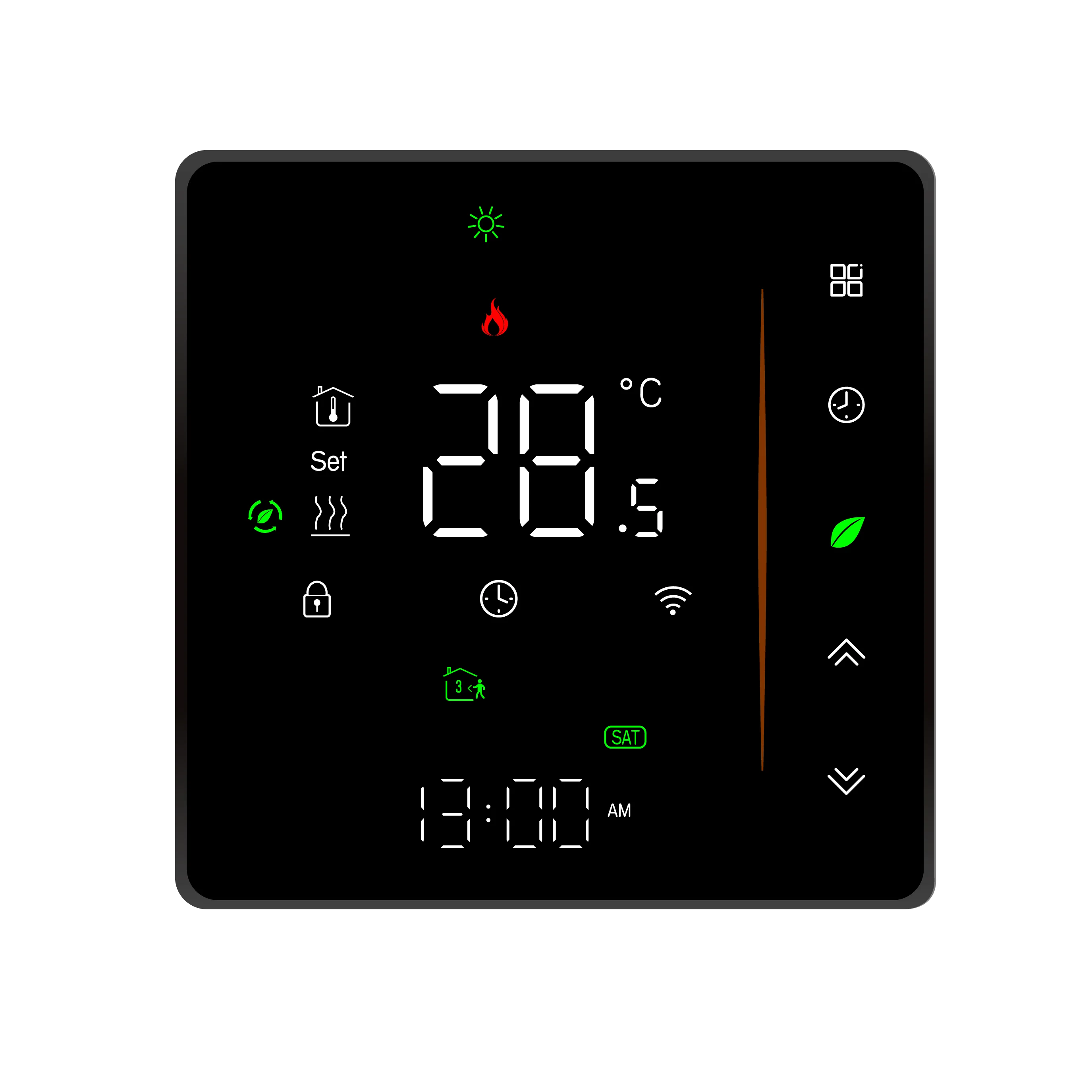 Интеллектуальный термостат SDITERSMT 24В 220В для ZIGBEE/Wi-Fi
Интеллектуальный термостат SDITERSMT 24В 220В для ZIGBEE/Wi-Fi