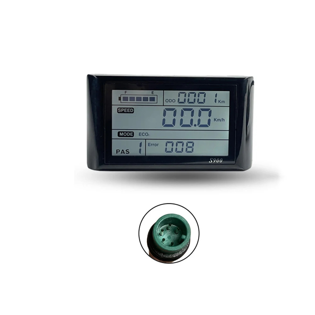 Electric Bicycle LCD-S900 Display 36V 48V Electric Bike Ligent Control Panel 5 Pin Waterproof With Light Plug Accessories
Electric Bicycle LCD-S900 Display 36V 48V Electric Bike Ligent Control Panel 5 Pin Waterproof With Light Plug Accessories