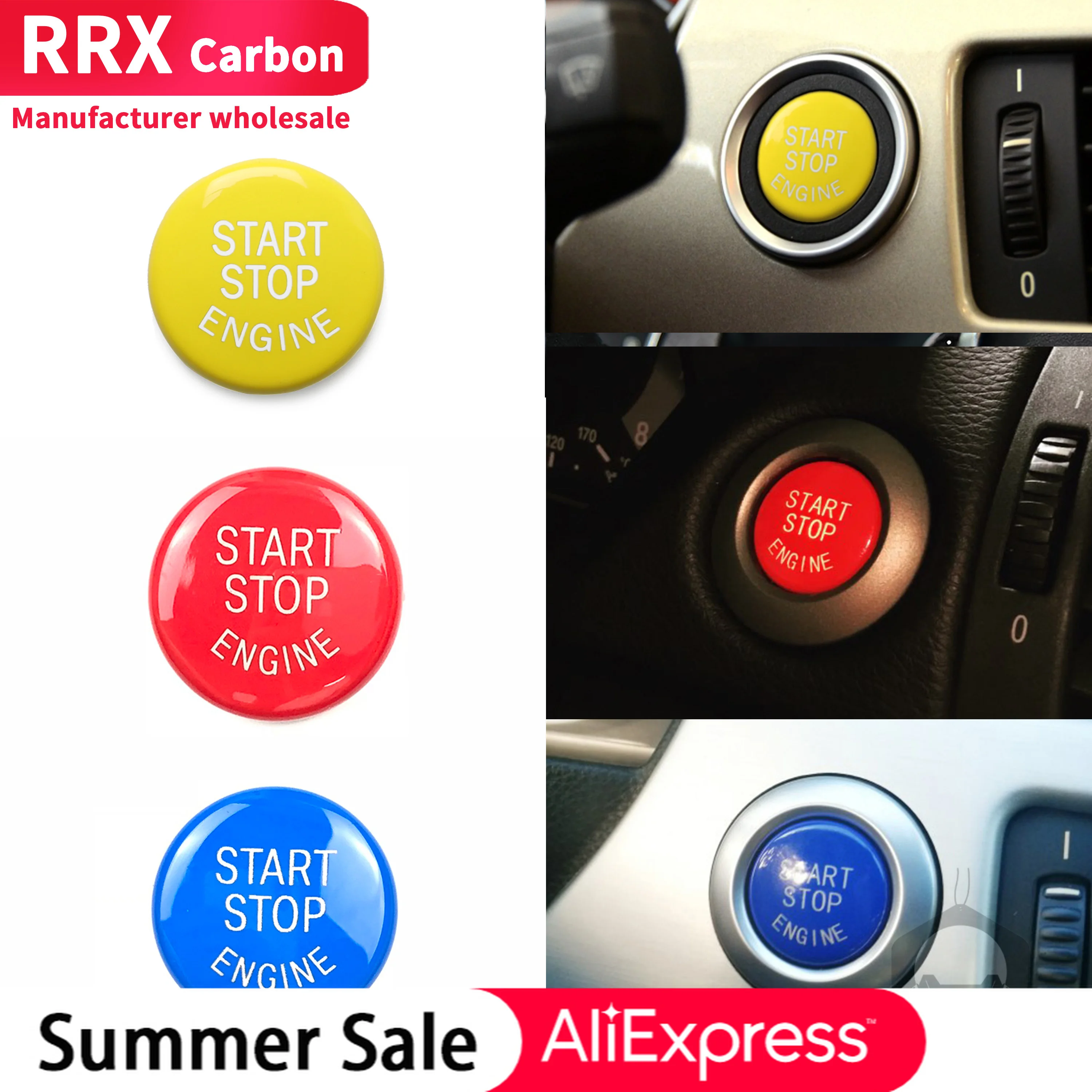 One-button Start Button E Chassis Switch Button For BMW 3 Series E90 E91 E92 E93 5 Series E60 X1 E84 X3 E83 X5 Red Blue Yellow
One-button Start Button E Chassis Switch Button For BMW 3 Series E90 E91 E92 E93 5 Series E60 X1 E84 X3 E83 X5 Red Blue Yellow