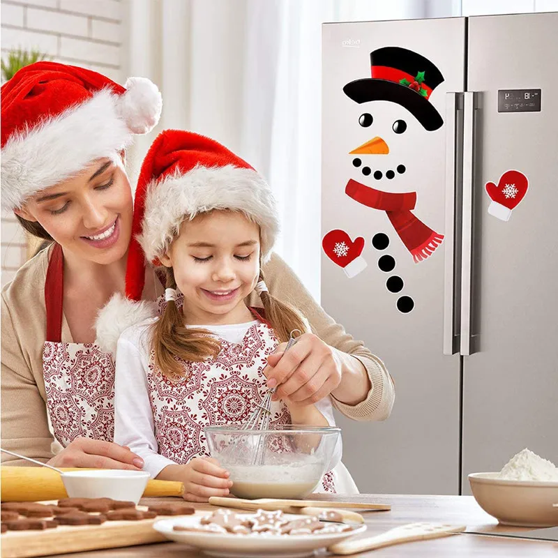 Snowman Christmas Refrigerator Magnets Sticker Funny Cartoon Santa Elk Easy Pasting Fridge Posters Waterproof Kitchen Home Decor
Snowman Christmas Refrigerator Magnets Sticker Funny Cartoon Santa Elk Easy Pasting Fridge Posters Waterproof Kitchen Home Decor