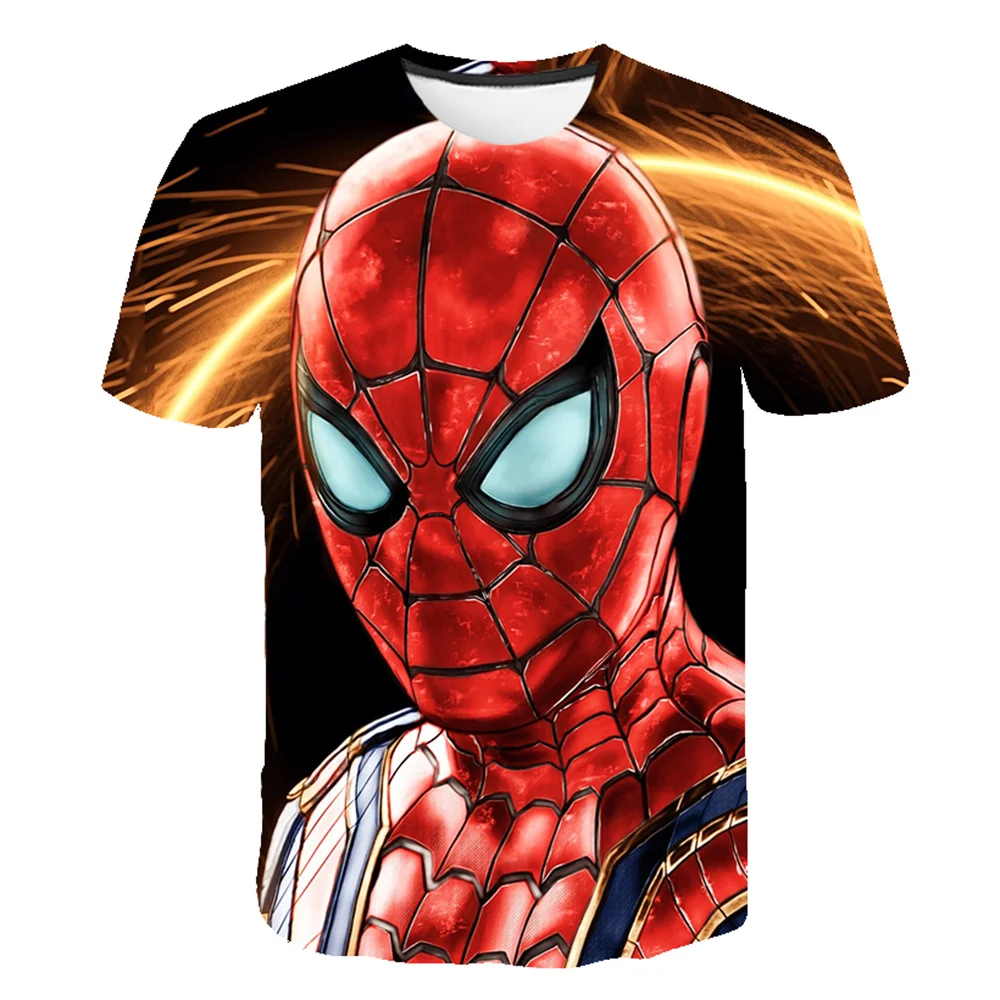Летняя футболка с героями мультфильмов Marvel, одежда Человека-паука, детские топы с коротким рукавом для мальчиков и девочек, футболки, одежда...
Летняя футболка с героями мультфильмов Marvel, одежда Человека-паука, детские топы с коротким рукавом для мальчиков и девочек, футболки, одежда...