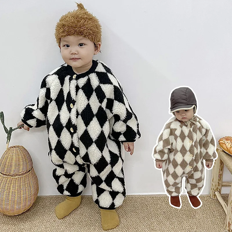 2022 New Baby Girl Clothes Autumn Winter Rompers With Boys Jumpsuit New Born Baby Diamond Pattern Long Sleeves Romper 0-24 Month
2022 New Baby Girl Clothes Autumn Winter Rompers With Boys Jumpsuit New Born Baby Diamond Pattern Long Sleeves Romper 0-24 Month