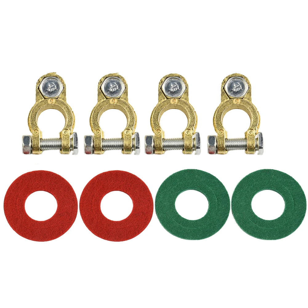 Connector Battery Terminals Battery Terminals Brass Durability Universal With M8 Bolts For 12 V/24 V Batteries
Connector Battery Terminals Battery Terminals Brass Durability Universal With M8 Bolts For 12 V/24 V Batteries