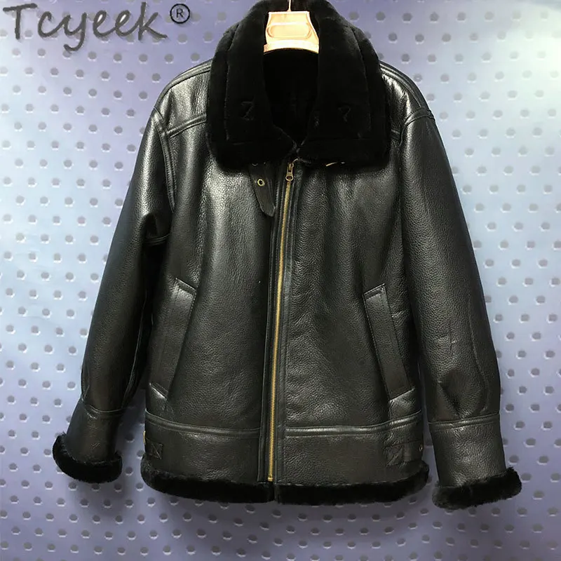 Tcyeek Thick Winter Men Pure Sheep Shearling Jacket Men Original Sheepskin Fur One Integrated Real Leather Fur Coat Male Jaqueta
Tcyeek Thick Winter Men Pure Sheep Shearling Jacket Men Original Sheepskin Fur One Integrated Real Leather Fur Coat Male Jaqueta