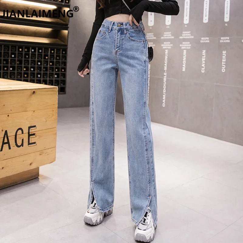 Women Solid Vintage High Waist Wide Leg Denim Trousers Simple All-match Loose Fashion Harajuku Womens Chic Casual Jeans Woman
Women Solid Vintage High Waist Wide Leg Denim Trousers Simple All-match Loose Fashion Harajuku Womens Chic Casual Jeans Woman