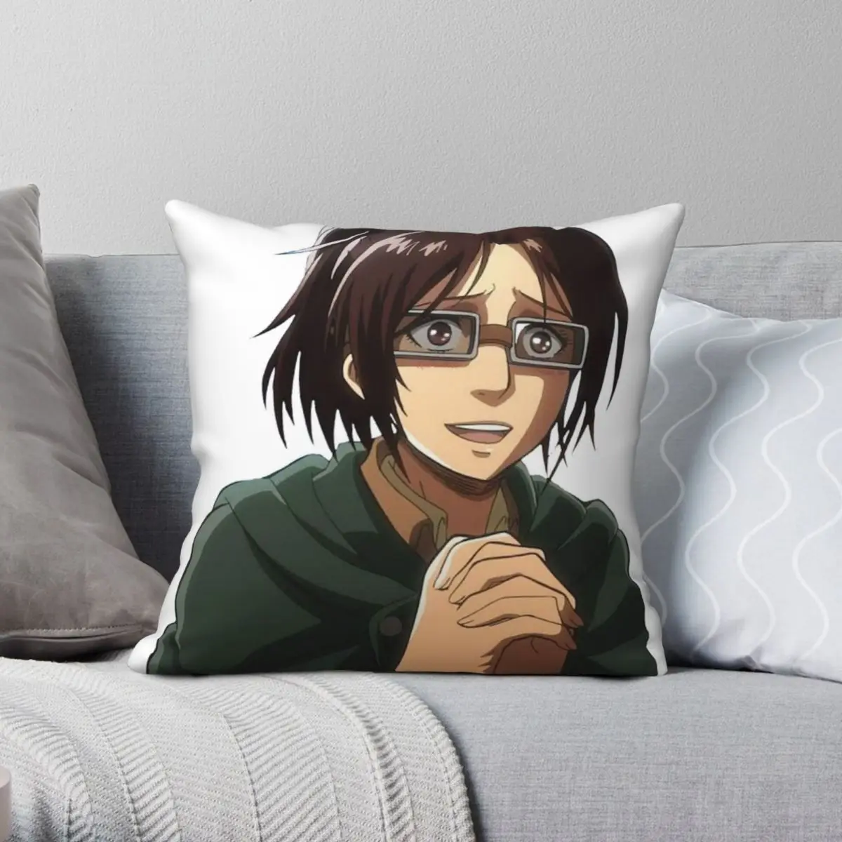 Hange Zoe Attack On Titan Square Pillowcase Polyester Linen Velvet Pattern Zip Decor Pillow Case Room Cushion Cover Wholesale
Hange Zoe Attack On Titan Square Pillowcase Polyester Linen Velvet Pattern Zip Decor Pillow Case Room Cushion Cover Wholesale