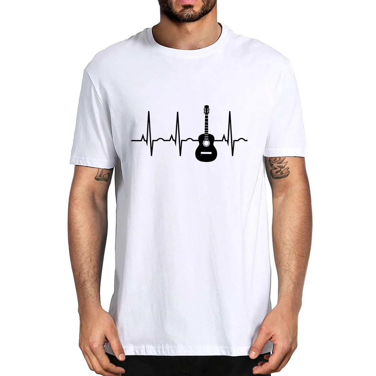 Unisex Cotton Acoustic Guitar Heartbeat Guitar Musician T-Shirt Funny Summer Men's Novelty T-Shirt Women Casual Streetwear EU
Unisex Cotton Acoustic Guitar Heartbeat Guitar Musician T-Shirt Funny Summer Men's Novelty T-Shirt Women Casual Streetwear EU