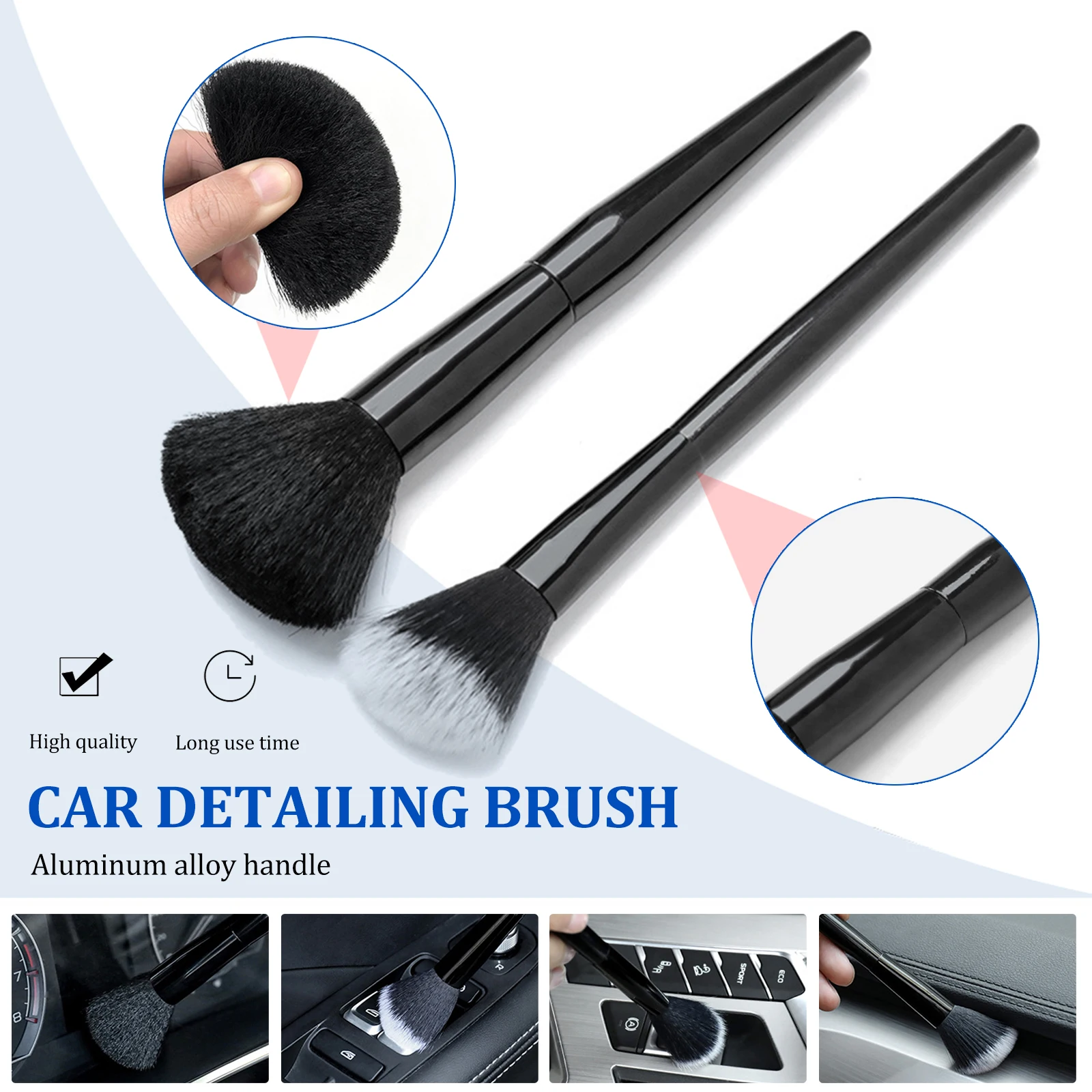 2pcs Detailing Brush Set Car Brushes Car Detailing Brush For Car Cleaning Detailing Brush Dashboard Air Outlet Wheel Brush
2pcs Detailing Brush Set Car Brushes Car Detailing Brush For Car Cleaning Detailing Brush Dashboard Air Outlet Wheel Brush
