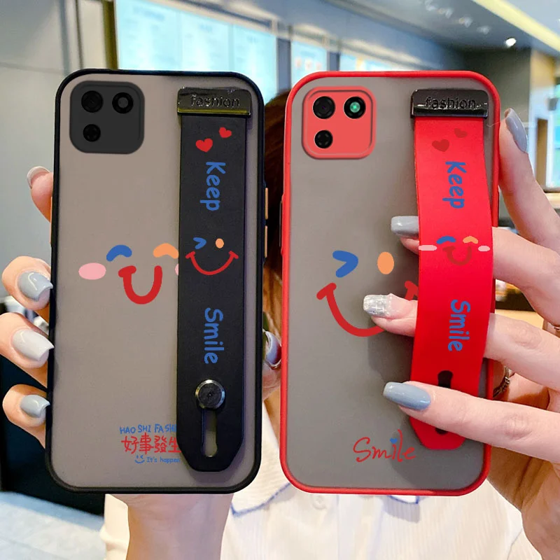 Wrist Strap Case for Huawei Y5P Y6P Y6 Pro Y6S Y6 Y7 Prime Enjoy 9E Honor 9S Play 8A Colorful Little Smile Holder Case simple
Wrist Strap Case for Huawei Y5P Y6P Y6 Pro Y6S Y6 Y7 Prime Enjoy 9E Honor 9S Play 8A Colorful Little Smile Holder Case simple