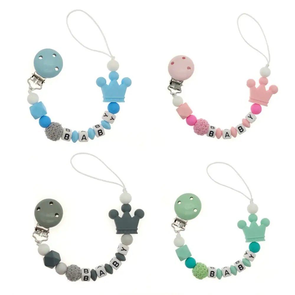 Soother Holder Anti-drop Crown Non-slip Safety Baby Pacifier Chain Nipple Holder Pacifier Clips Chains Molar Chain
Soother Holder Anti-drop Crown Non-slip Safety Baby Pacifier Chain Nipple Holder Pacifier Clips Chains Molar Chain