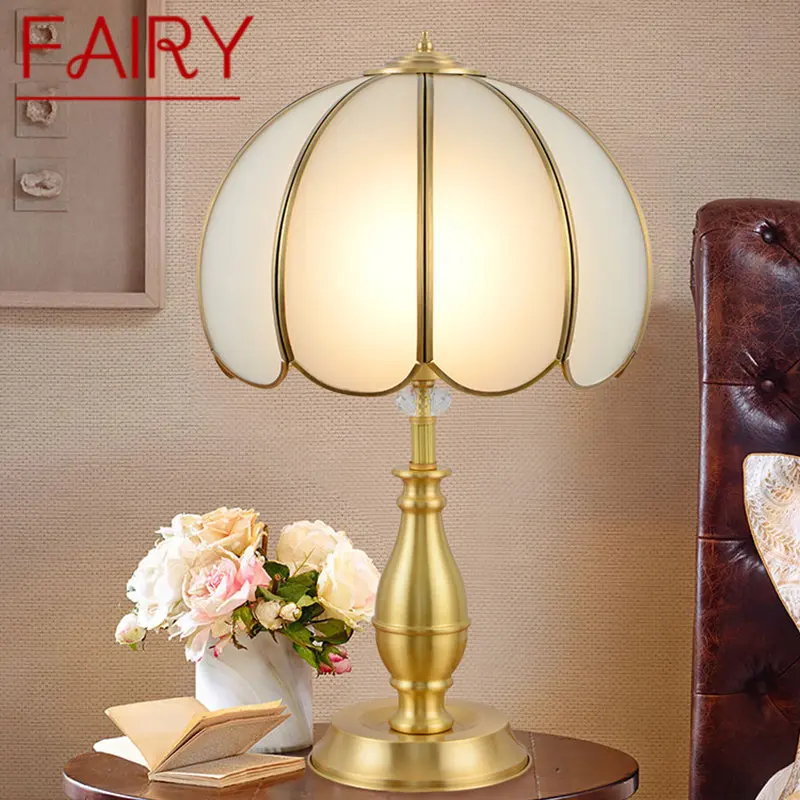 FAIRY Contemporary Copper Table Lamp Golden LED Brass Desk Light Creative Decor For Home Bedroom
FAIRY Contemporary Copper Table Lamp Golden LED Brass Desk Light Creative Decor For Home Bedroom