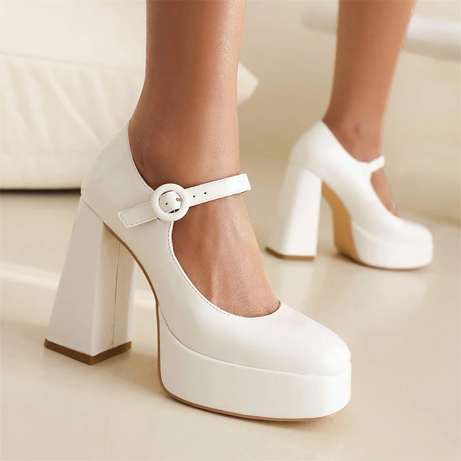 Spring 2023 Autumn Elegant Dress Party Wedding Shoes Women Platform Bride White Black Chunky High Heels Pumps Plus Size 35-43
Spring 2023 Autumn Elegant Dress Party Wedding Shoes Women Platform Bride White Black Chunky High Heels Pumps Plus Size 35-43