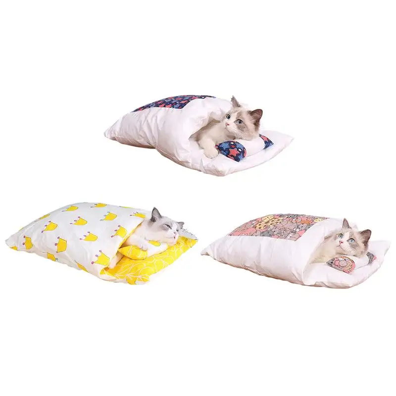 Movable Dog Cat Bed Sleeping Bag Sofas Mat Winter Warm Cat House Small Pet Bed Puppy Kennel Nest Cushion Pet Product Accessories
Movable Dog Cat Bed Sleeping Bag Sofas Mat Winter Warm Cat House Small Pet Bed Puppy Kennel Nest Cushion Pet Product Accessories