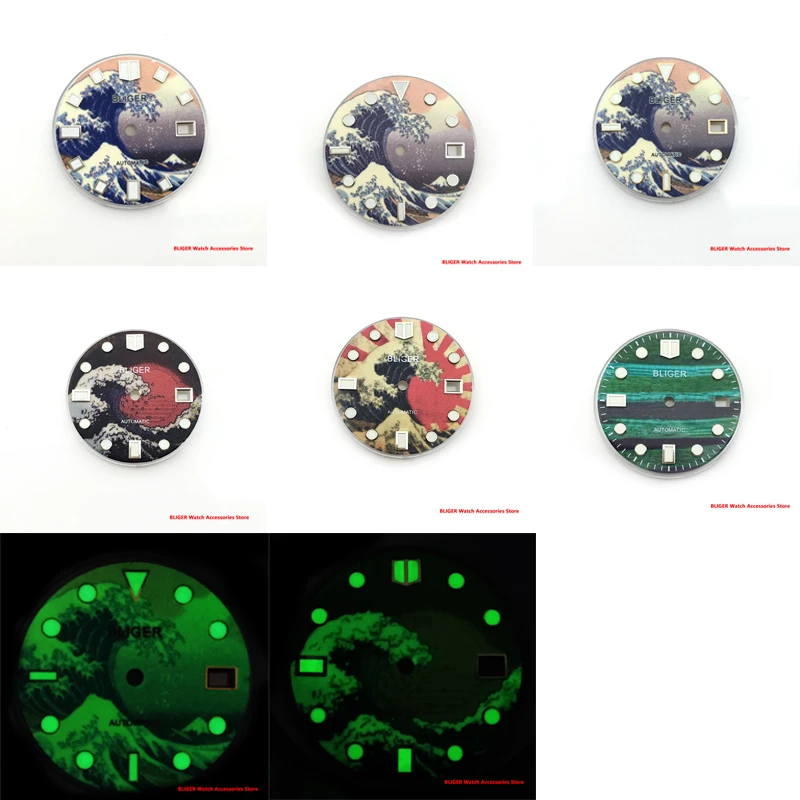 Bliger 28.5mm Mechanical Men's Watch Accessories Dial Luminous Dial Suitable for NH34NH35NH36NH37NH38MingZhu2813Miyota8215PT5000
Bliger 28.5mm Mechanical Men's Watch Accessories Dial Luminous Dial Suitable for NH34NH35NH36NH37NH38MingZhu2813Miyota8215PT5000