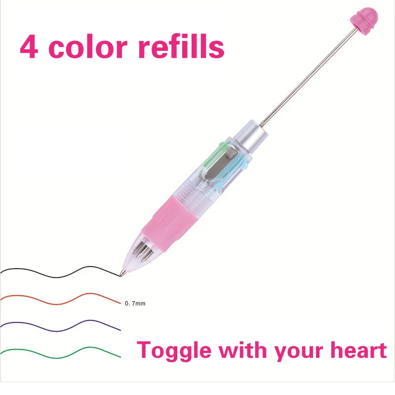 100pcs New 4-color Refill Beaded Ballpoint Pen DIY Beadable Pens Student Stationery Plastic Gift Pen School Office Pen Supplies
100pcs New 4-color Refill Beaded Ballpoint Pen DIY Beadable Pens Student Stationery Plastic Gift Pen School Office Pen Supplies