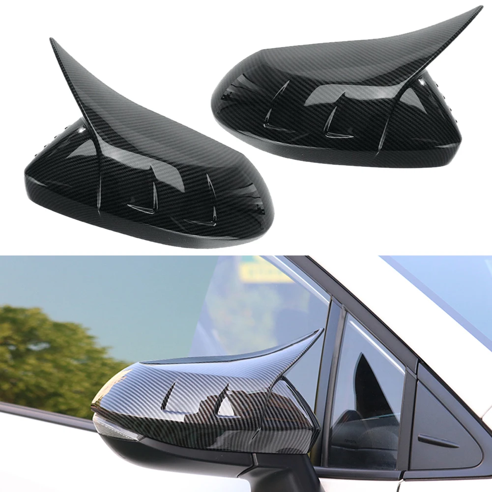 1 Pair Carbon Fiber Style Exterior Left Right Horn Style Rear View Door Side Mirror Cover Cap fit for Toyota Corolla 2021 2020
1 Pair Carbon Fiber Style Exterior Left Right Horn Style Rear View Door Side Mirror Cover Cap fit for Toyota Corolla 2021 2020