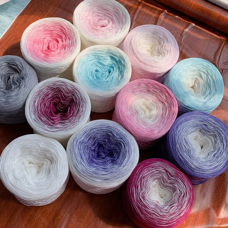 300g/group Organic Cotton Blended Yarn Gradient Color Cake Yarn Crochet Shawl Scarf Sweater Thread DIY Handmade Knitting Yarn
300g/group Organic Cotton Blended Yarn Gradient Color Cake Yarn Crochet Shawl Scarf Sweater Thread DIY Handmade Knitting Yarn