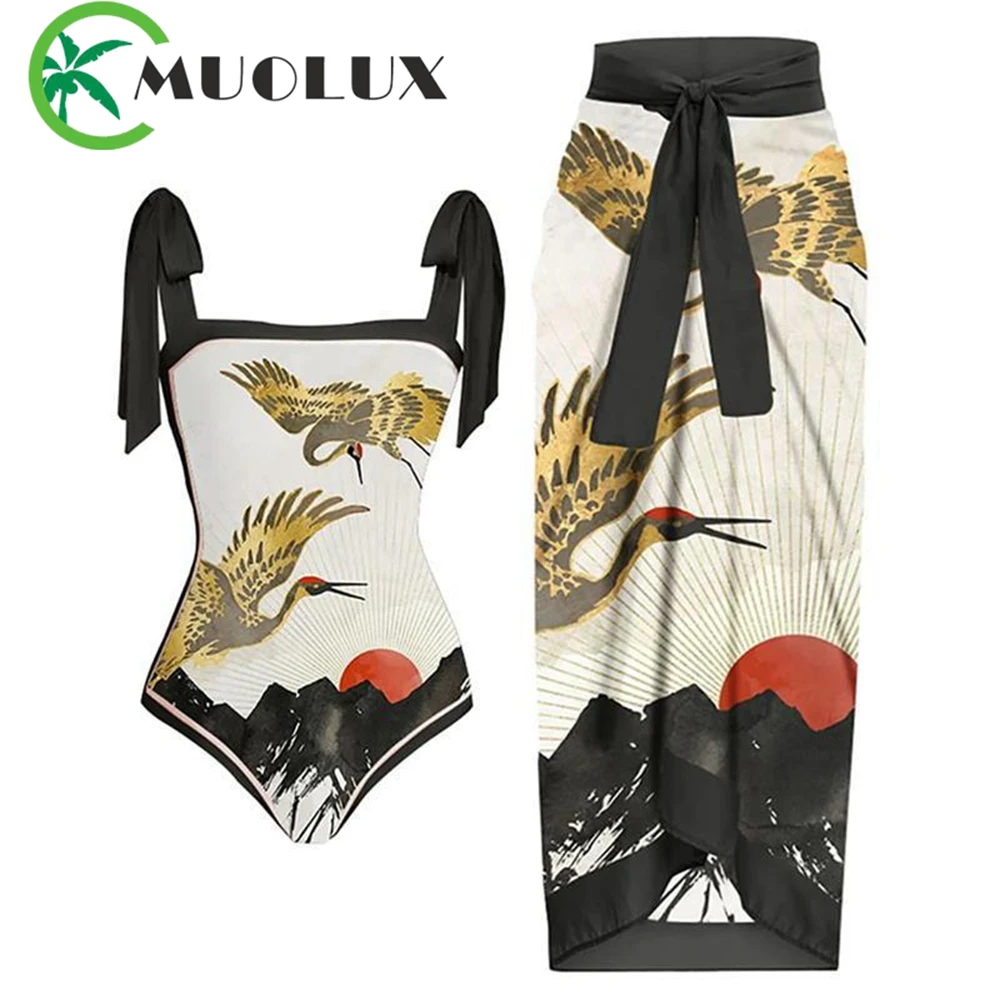 MUOLUX 2023 Sexy One Piece Swimsuit Woman Vintage Print Bikini Skirt Brazilian Sexy Girls Beachwear Skirt Beach Dress Cover Up
MUOLUX 2023 Sexy One Piece Swimsuit Woman Vintage Print Bikini Skirt Brazilian Sexy Girls Beachwear Skirt Beach Dress Cover Up