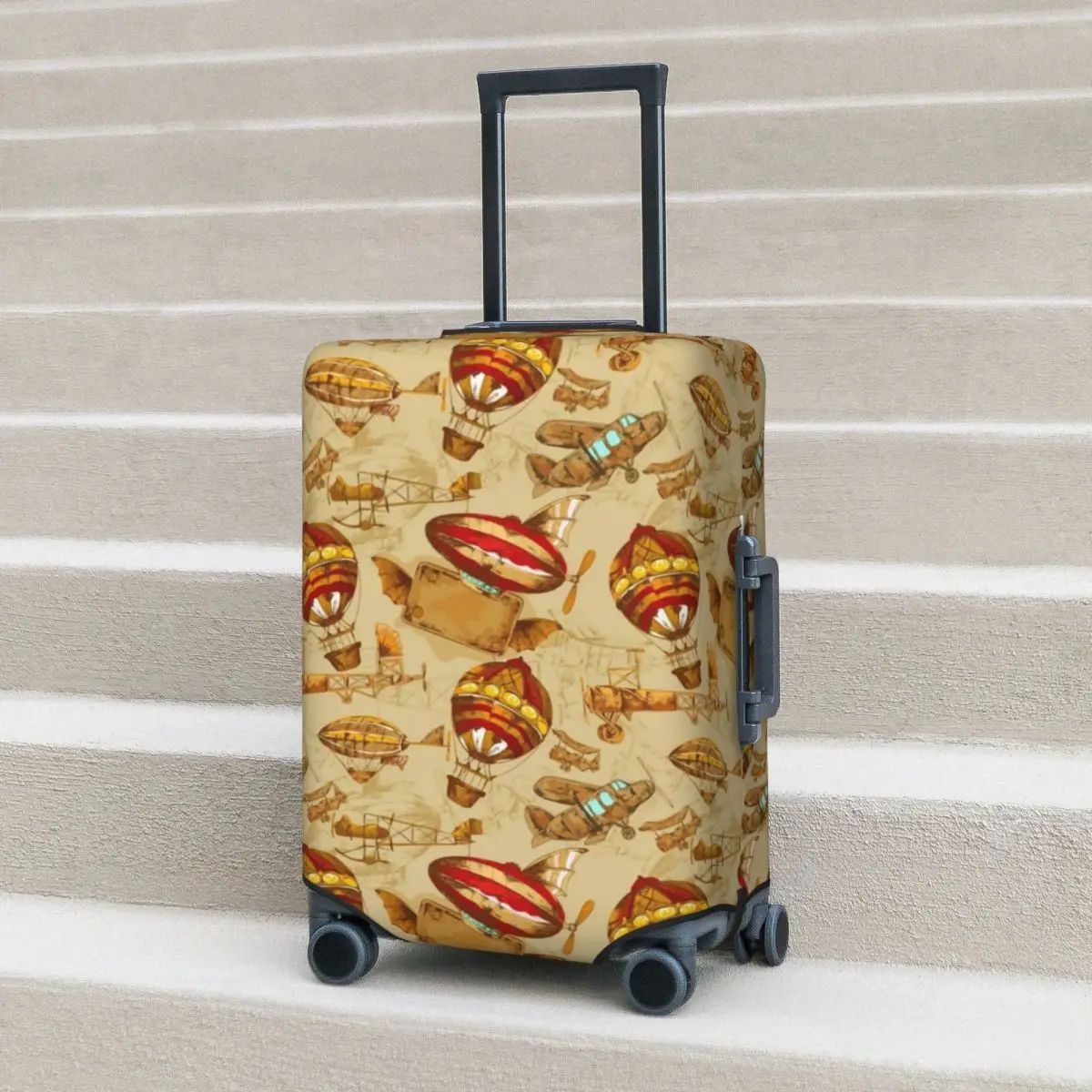 Balloon Transport Suitcase Cover Flight Steampunk Pattern Fun Luggage Case Travel Protection
Balloon Transport Suitcase Cover Flight Steampunk Pattern Fun Luggage Case Travel Protection