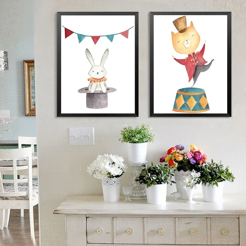 Popular Creative Circus Animal Bear Elephant Mouse Children's Room Bedroom Living Room Decoration Frameless Painting Core
Popular Creative Circus Animal Bear Elephant Mouse Children's Room Bedroom Living Room Decoration Frameless Painting Core