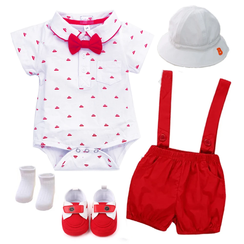 Newborn Red Clothes Cotton Baby Boys Birthday Dress With Cap Shoes 5 PCS Outfits 0-18M Children Holiday Party Costume Short
Newborn Red Clothes Cotton Baby Boys Birthday Dress With Cap Shoes 5 PCS Outfits 0-18M Children Holiday Party Costume Short