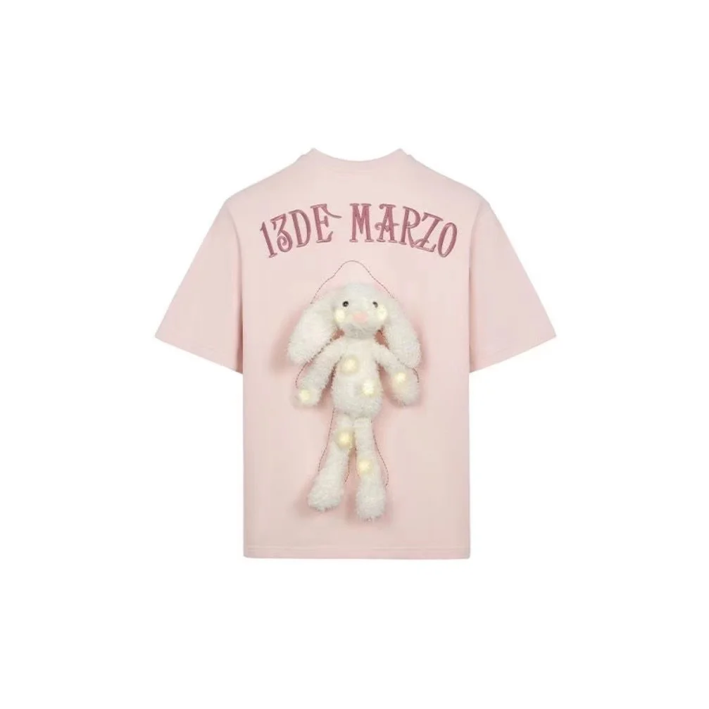 

13DE MARZO color letter logo dot embroidered three-dimensional doll holding loose men and women of the same style