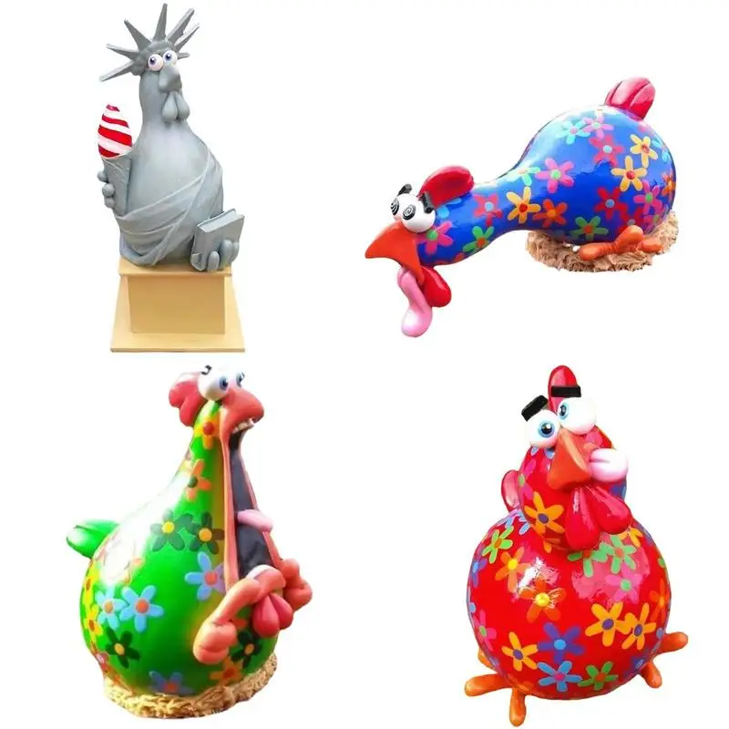 Забавный декор для цыплят, полимерные садовые статуи петуха, Уличные декоративные статуи двора, декор для газона, скульптуры, домашние укра...
Забавный декор для цыплят, полимерные садовые статуи петуха, Уличные декоративные статуи двора, декор для газона, скульптуры, домашние укра...
