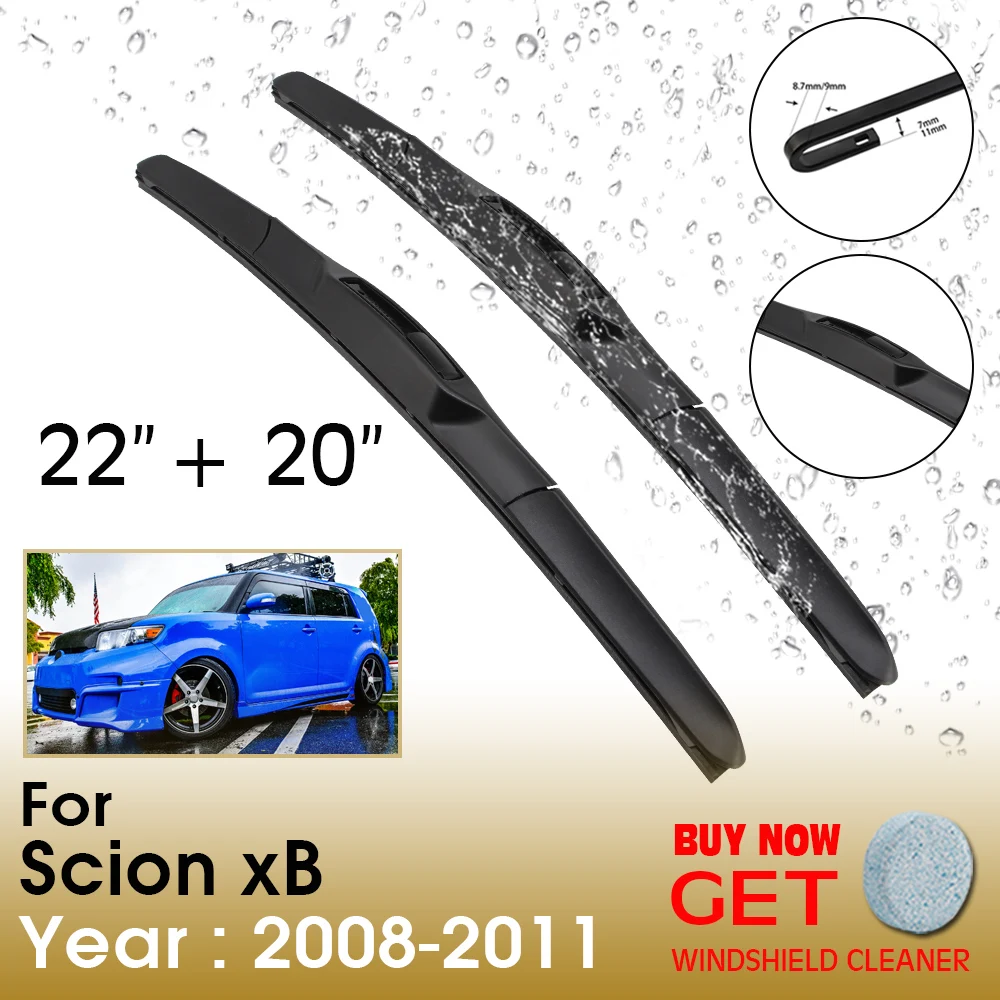 Car Wiper Blade For Scion XB 22"+20" 2008-2011 Front Window Washer Windscreen Windshield Wipers Blades Accessories
Car Wiper Blade For Scion XB 22"+20" 2008-2011 Front Window Washer Windscreen Windshield Wipers Blades Accessories