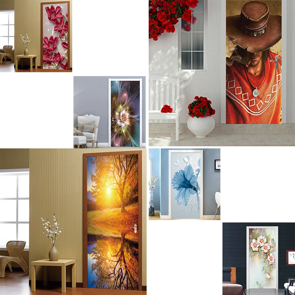29 Modern Door Stickers 3D Simulation Home Decoration Bedroom Living Room Wallpaper PVC Waterproof Self-adhesive Wall Painting
29 Modern Door Stickers 3D Simulation Home Decoration Bedroom Living Room Wallpaper PVC Waterproof Self-adhesive Wall Painting