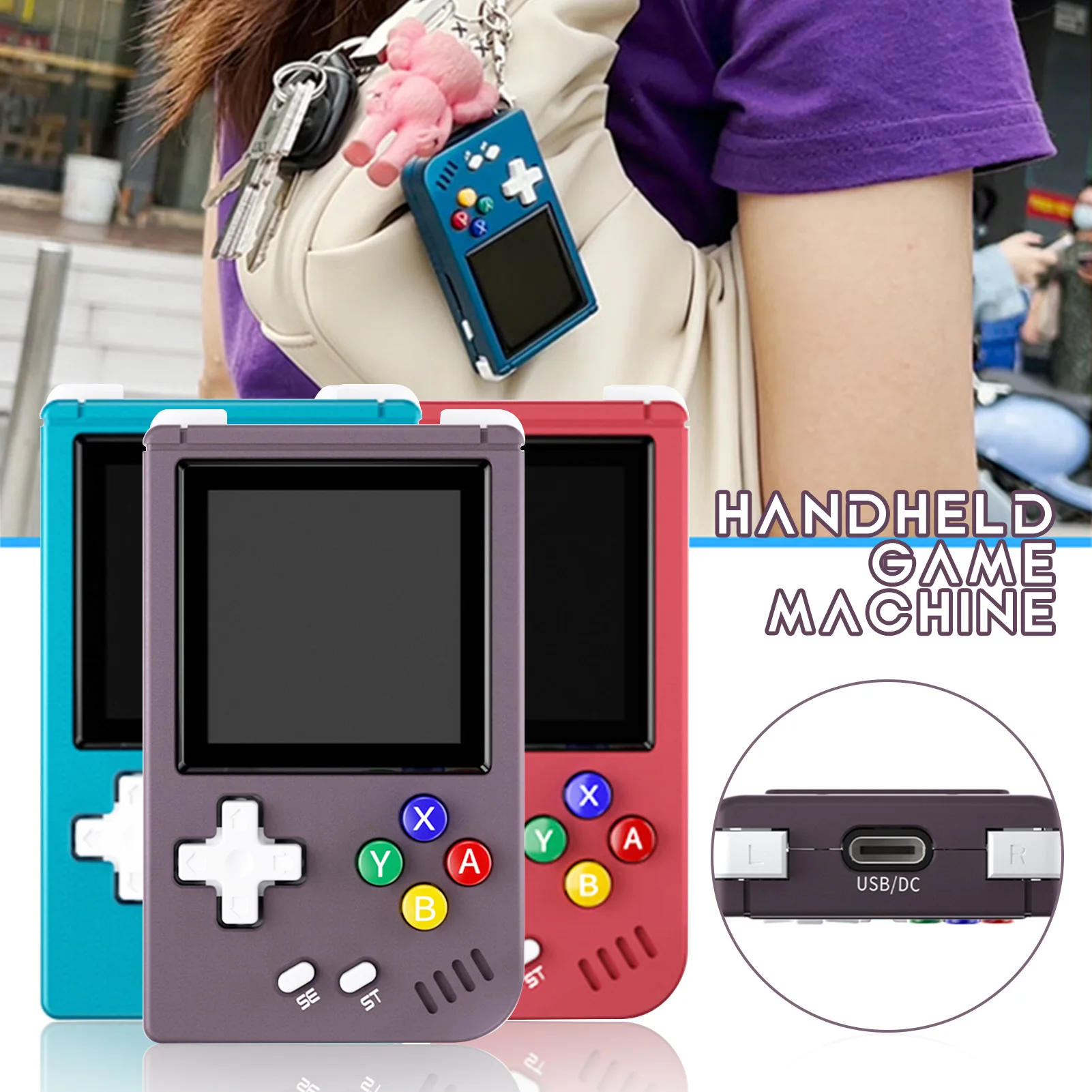 Игровая консоль с экраном 1,54 дюйма, перезаряжаемая компактная игровая консоль, подарок для взрослых и детей
Игровая консоль с экраном 1,54 дюйма, перезаряжаемая компактная игровая консоль, подарок для взрослых и детей