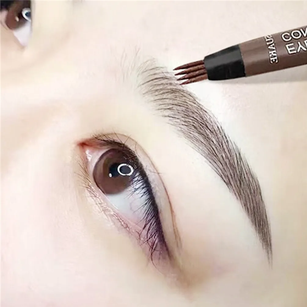 4 Fork Makeup Eyebrow Pen Waterproof 4D Brown Eyebrow Tint Tattoo Cosmetic Long Lasting Natural Make Up Eye Brow Pencil
4 Fork Makeup Eyebrow Pen Waterproof 4D Brown Eyebrow Tint Tattoo Cosmetic Long Lasting Natural Make Up Eye Brow Pencil