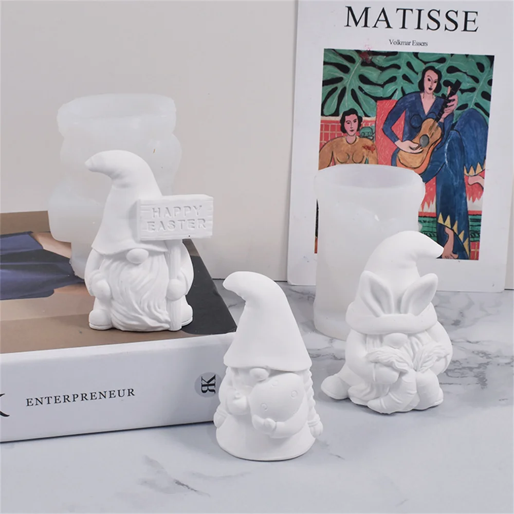 Gnome Candle Silicone Mould Easter Dwarf Plaster Silicone Mold Faceless Old Man Ornaments Mold for DIY Crafts Home Decor
Gnome Candle Silicone Mould Easter Dwarf Plaster Silicone Mold Faceless Old Man Ornaments Mold for DIY Crafts Home Decor