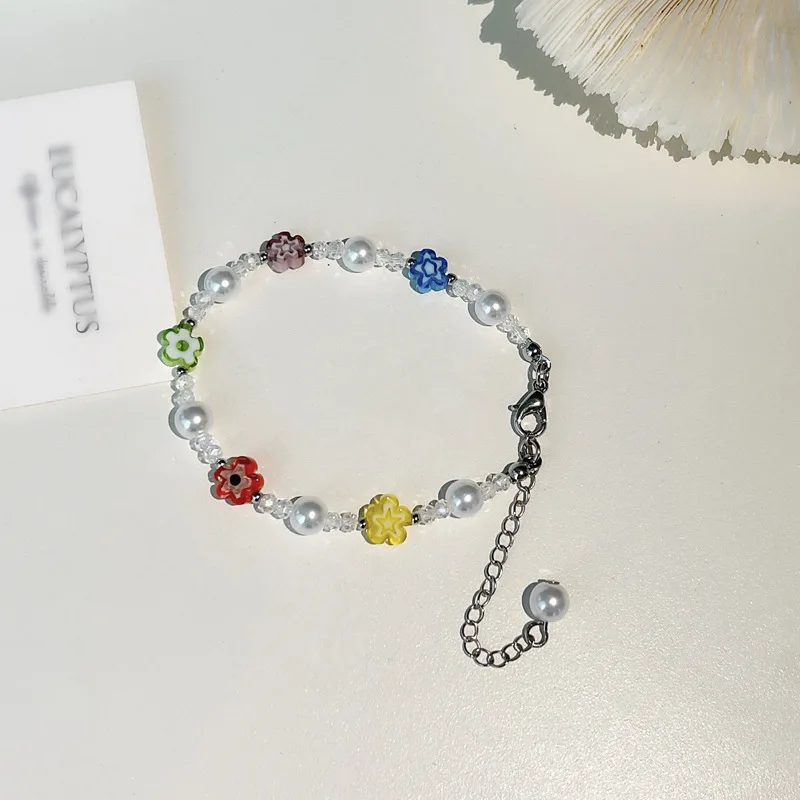 Japanese And Korean Temperament Beaded Flower Bracelet Sweet Summer New Style Bracelet Fashion Net Red Adjustable Bracelet
Japanese And Korean Temperament Beaded Flower Bracelet Sweet Summer New Style Bracelet Fashion Net Red Adjustable Bracelet