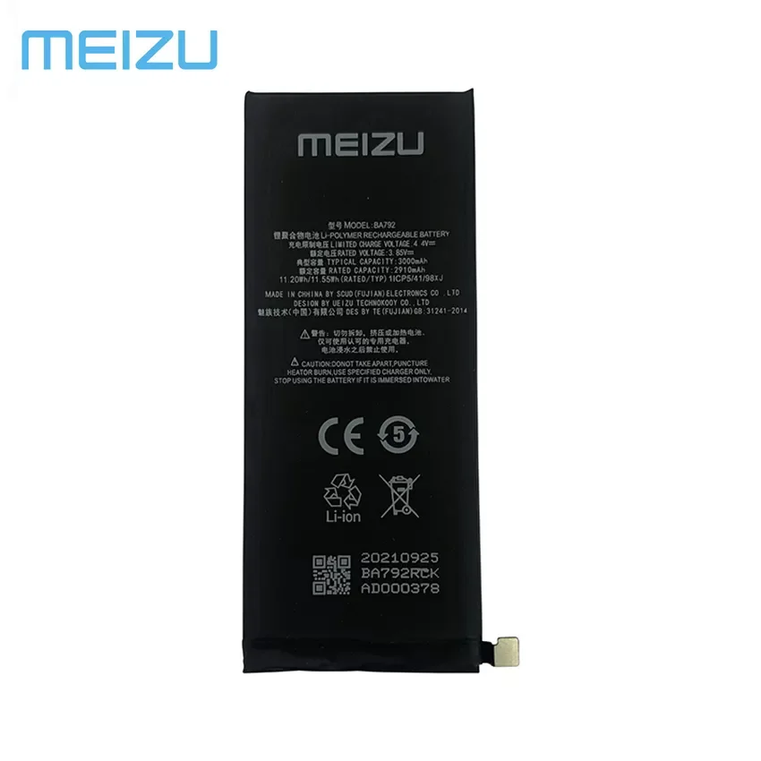 NEW2023 100% New Original 3000mAh BA792 Replacement Batteries For Meizu Pro 7 Pro7 M792Q M792C M792H BA791 Phone Battery Bateria 
NEW2023 100% New Original 3000mAh BA792 Replacement Batteries For Meizu Pro 7 Pro7 M792Q M792C M792H BA791 Phone Battery Bateria