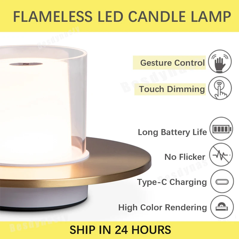 Xiaomi Tubicen Flameless Candle LED Portable Lamp Gesture Control Touch Dimming Charging Wireless Lighting Luxury Table Lamp
Xiaomi Tubicen Flameless Candle LED Portable Lamp Gesture Control Touch Dimming Charging Wireless Lighting Luxury Table Lamp