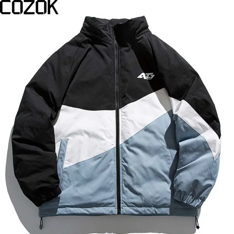 Winter Thicken Warm Padded Parka Men Patchwork Embroidery Sport Jacket Windbreaker Streetwear Harajuku Oversized Coat Unisex
Winter Thicken Warm Padded Parka Men Patchwork Embroidery Sport Jacket Windbreaker Streetwear Harajuku Oversized Coat Unisex