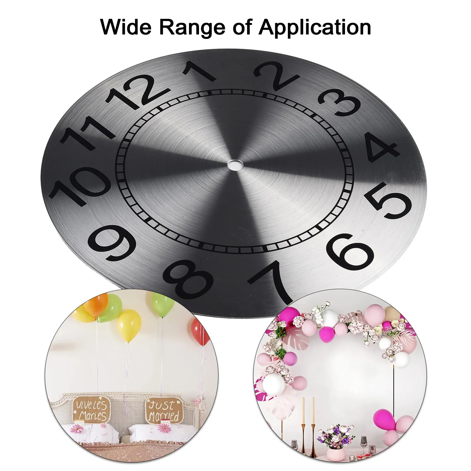For Home Livingroom Decoration Clock Dial Face Arabic Numerals High Quality Outside 243MM Silver Background Aluminium DIY
For Home Livingroom Decoration Clock Dial Face Arabic Numerals High Quality Outside 243MM Silver Background Aluminium DIY