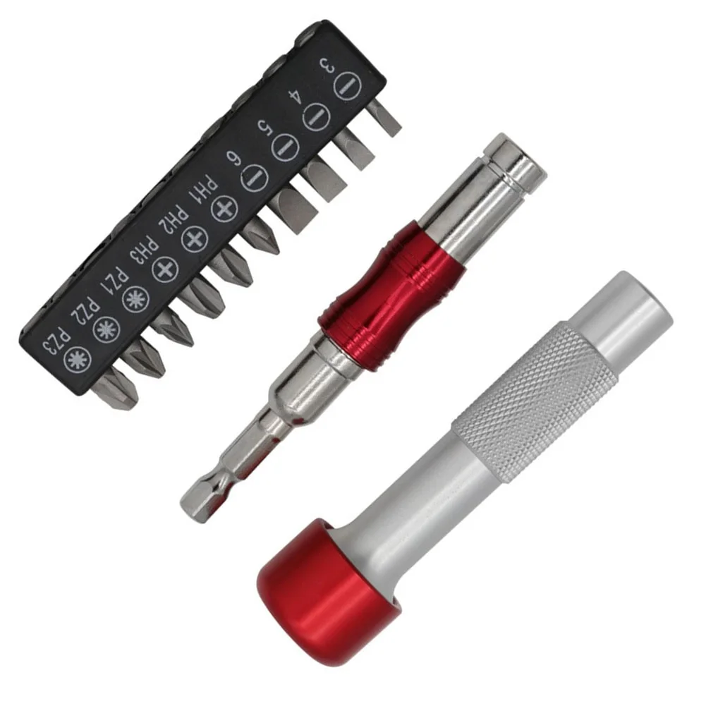 Adapter Screwdriver Bit 1/4 Hex Handle 12pcs Bit Holder For Machine Car Repair Hand Tools Length 25mm Magnetic
Adapter Screwdriver Bit 1/4 Hex Handle 12pcs Bit Holder For Machine Car Repair Hand Tools Length 25mm Magnetic